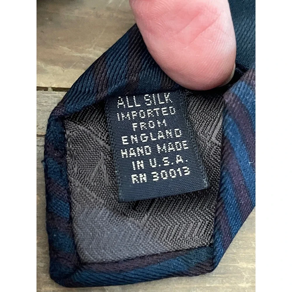 XMI Nordstrom Silk Tie Journey to Mars Navy Blue Hand Made USA